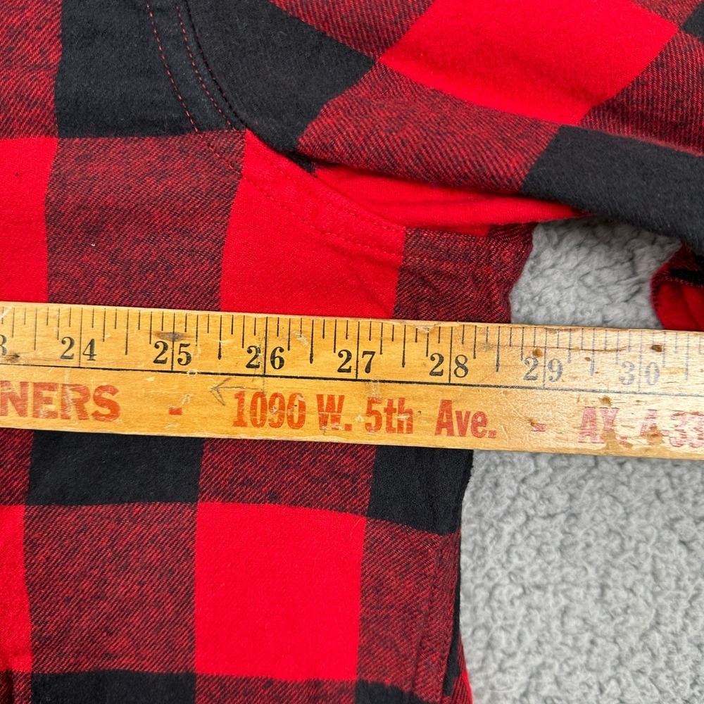 Sonoma Goods For Life Shirt Flannel Men 2xl Red Black Buffalo Check Standard New — image 6 of 8